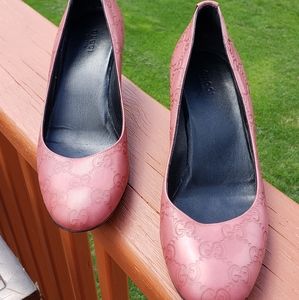 Gucci Wedge Heels in Original Box.